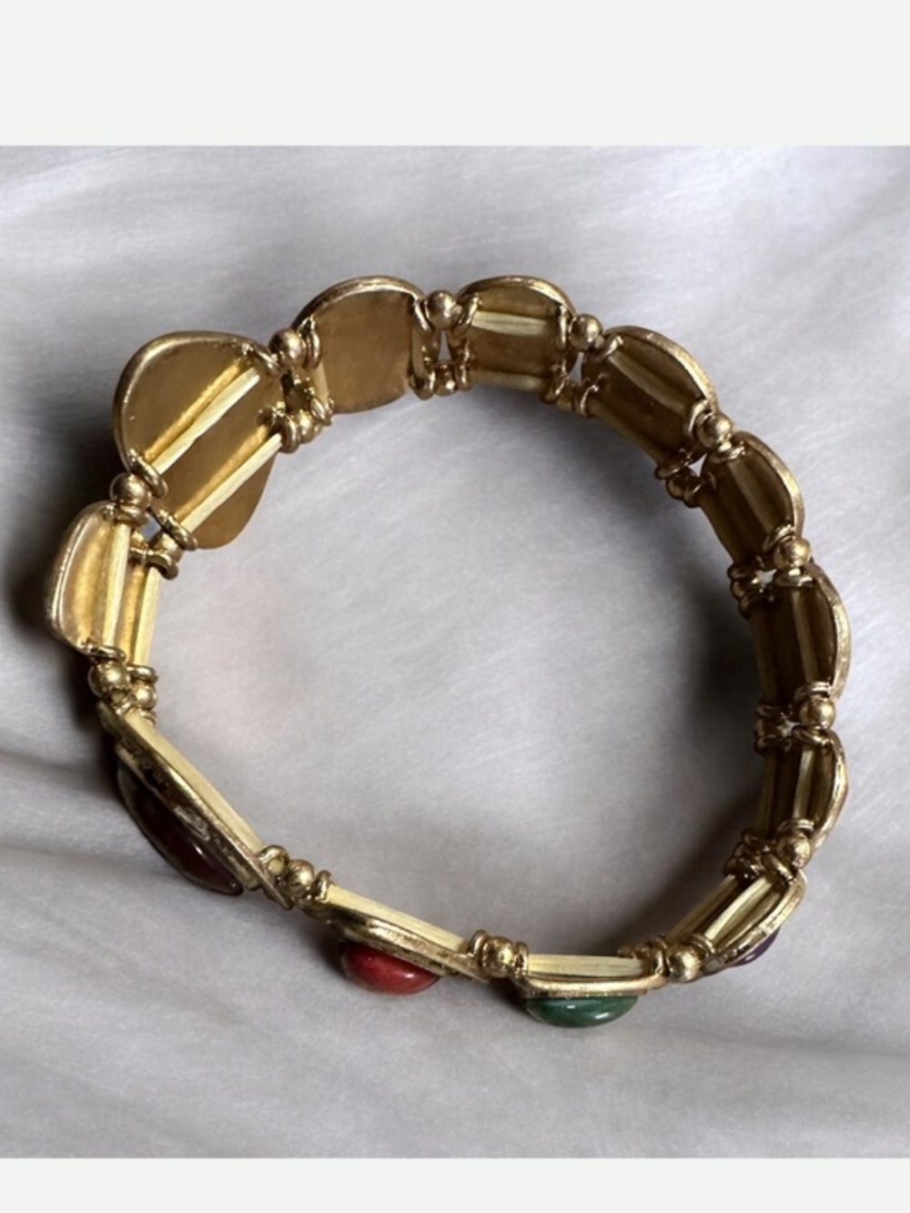 Vintage Gold multi stone Bracelet $110 new